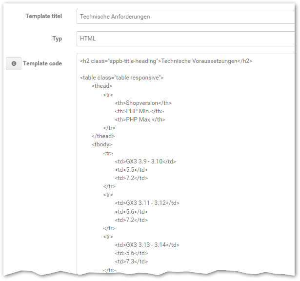 WinHelp Gambio Modul ShortCodes HTML-Code