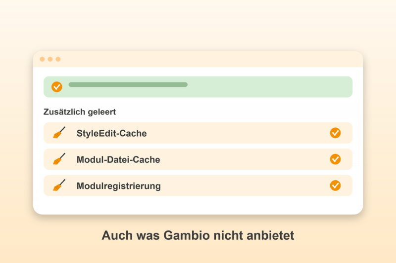 Preview: Alle Caches leeren für Gambio: Auch was Gambio nicht anbietet