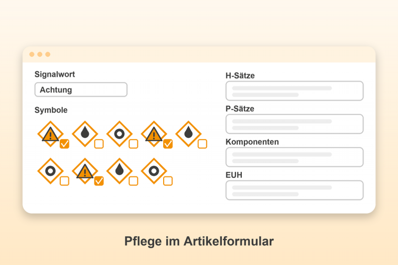 Preview: CLP-Kennzeichnung für Gambio: Pflege im Artikelformular