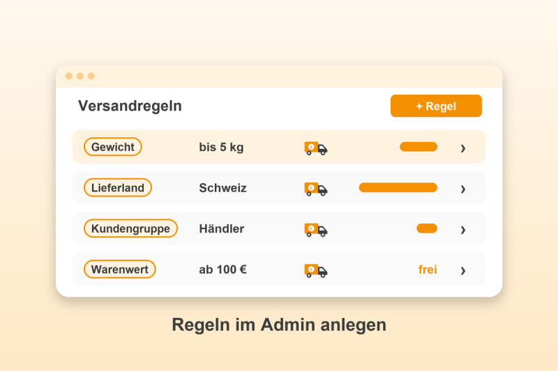 Preview: Flexible Versandkosten für Gambio: Regeln im Admin anlegen