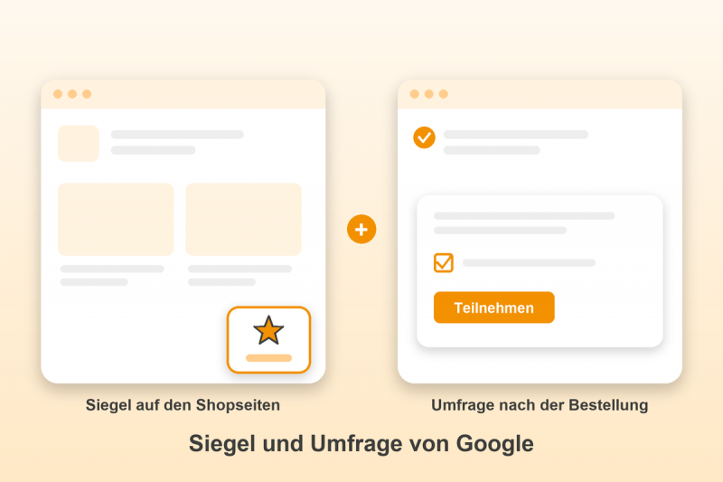 Preview: Google Kundenrezensionen für Gambio: Siegel und Umfrage von Google