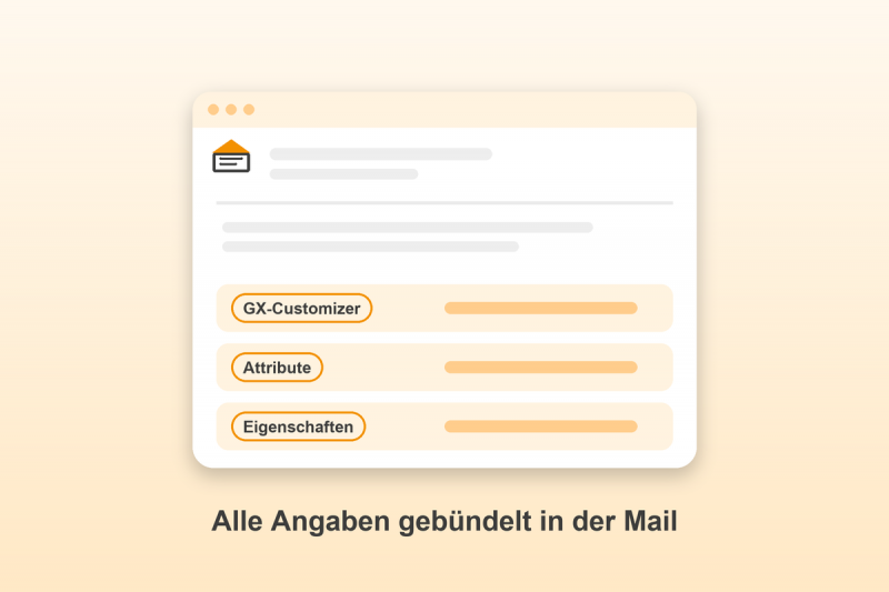 Preis auf Anfrage mit Formular für Gambio: Alle Angaben gebündelt in der Mail