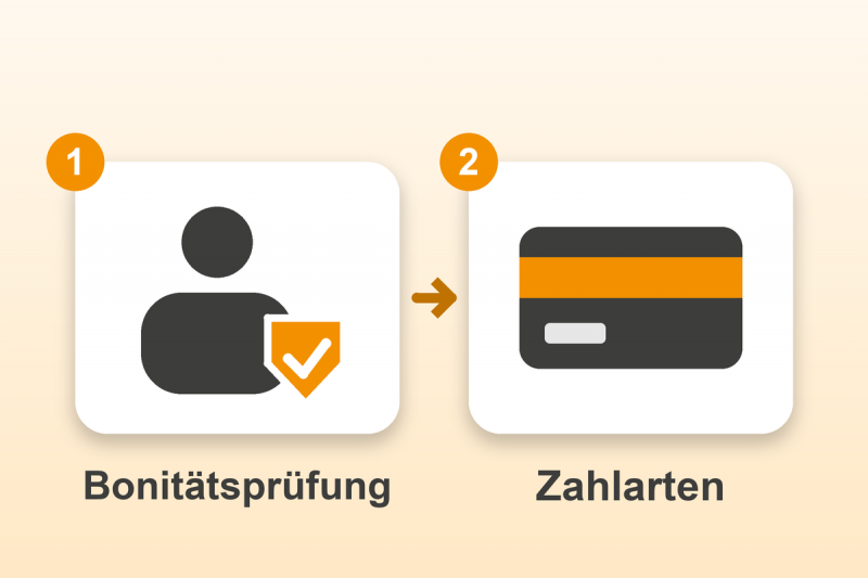 Bonitätsprüfung für Gambio in zwei Schritten: Bonitätsprüfung, Zahlarten