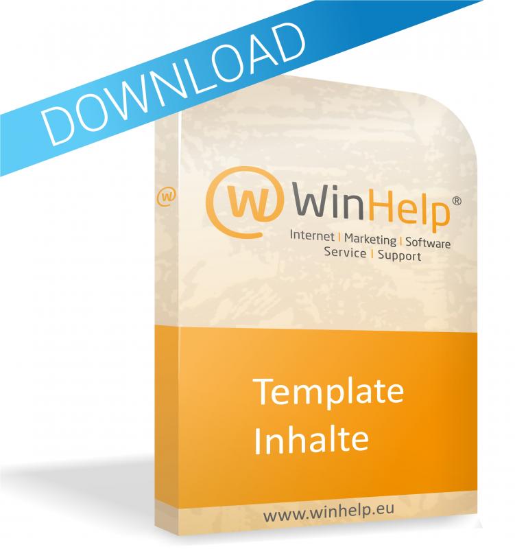 WinHelp® Modul - Templateinhalte
