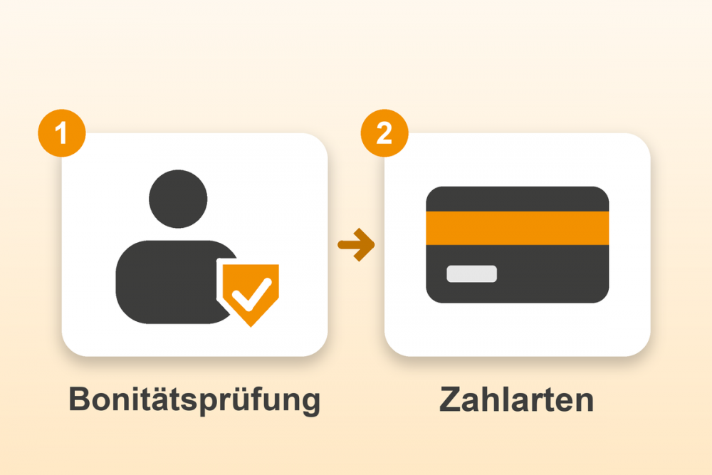 Bonitätsprüfung für Gambio in zwei Schritten: Bonitätsprüfung, Zahlarten